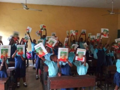 Distribution of Safety Textbooks to schools
