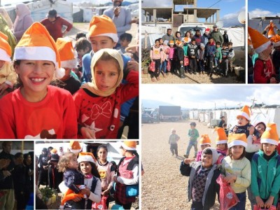 Clothes and gifts for refugee children