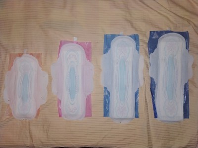 Sanitary towels for school girls