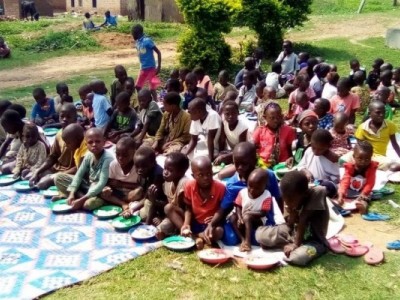 Food Distribution  for the Orphans in Uganda
