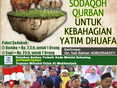 Qurban Untuk Yatim dan Dhuafa