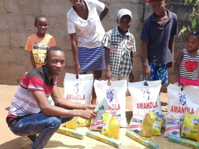 Donating for the orphans in the community